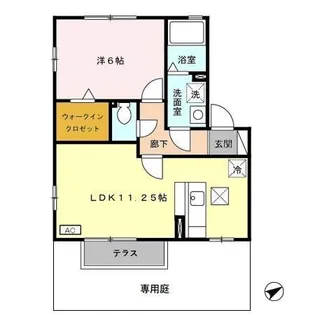 ペアレ I/II【1階】の間取り