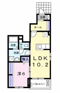 オルタンシアII【1階】の間取り