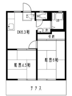 サニーハイツ(沼目3)【1階】の間取り