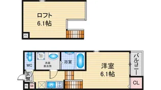 ハーモニーテラス新瑞橋II【2階】の間取り