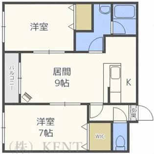 レジデンスKTM【1階】の間取り