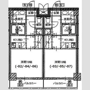 S-FORT八王子堀之内【4階】の間取り