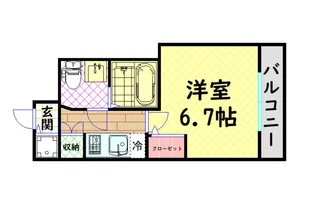 グランパーク大阪WEST【4階】の間取り