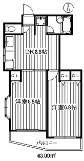 エーデルコート早宮【3階】の間取り