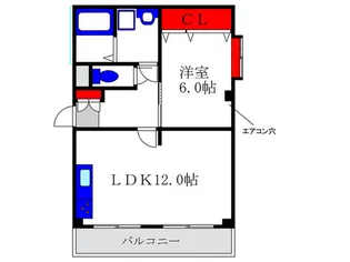 マドカハイツ【1階】の間取り