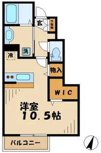 サニーフラット【1階】の間取り