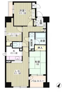 コンフィール日本橋アクアシティ【3階】の間取り