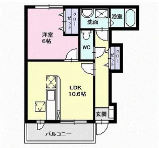 サンブレス【1階】の間取り