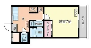 チヨダマンション【3階】の間取り