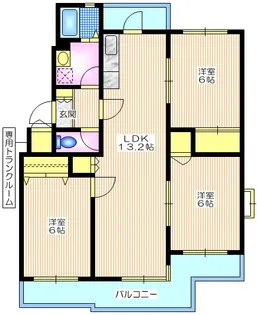 ハビタスミヤタ【3階】の間取り