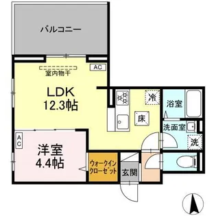 D’Bless横濱岸根公園I【2階】の間取り