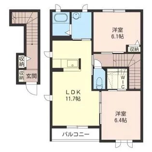 ヒルズコートI【2階】の間取り