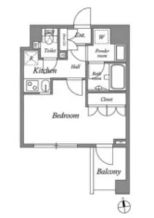 ザレジデンス神楽坂II【3階】の間取り