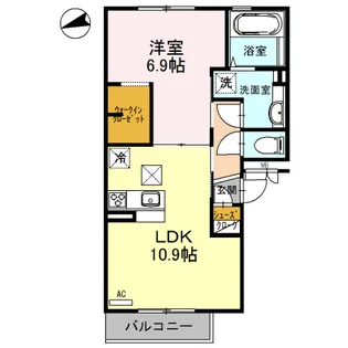 メゾン ド フルールI【2階】の間取り
