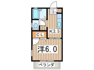 オンクールSHIBA【2階】の間取り