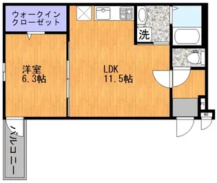 JTガーデン徳庵【3階】の間取り