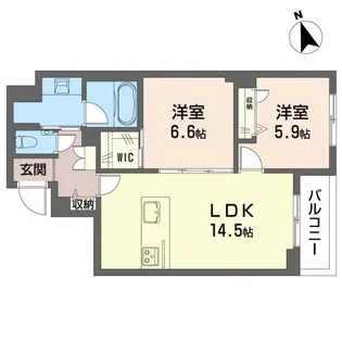 ソレイユ ルヴァン【2階】の間取り
