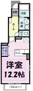 サニーフラット【1階】の間取り