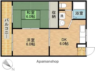 みづほハイツ【1階】の間取り