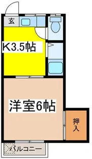大橋荘【2階】の間取り