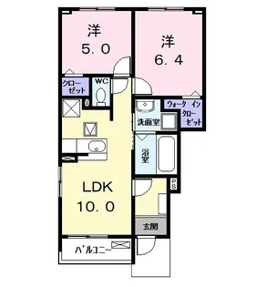 ロークァット I【1階】の間取り