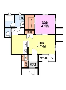 ローズグレイス【1階】の間取り