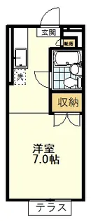 プティ・シァンブル【2階】の間取り