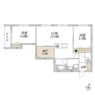 グランベルデ【1階】の間取り
