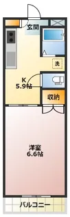 スカイパレスアポロン【3階】の間取り