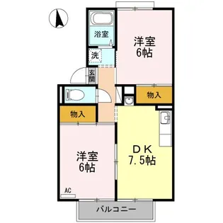メゾン御所 C棟【2階】の間取り