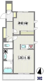 二子多摩川レジデンス【3階】の間取り