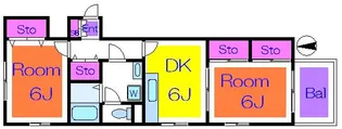 メゾンドジュワン【1階】の間取り