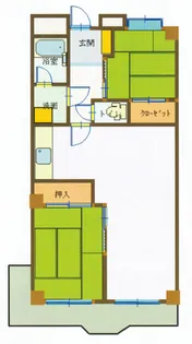 ベルフワラー相本【3階】の間取り