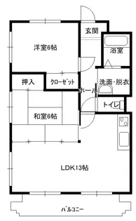 SQ有楽【2階】の間取り