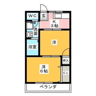 アーバニア松田【2階】の間取り