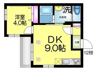 フロレゾン【1階】の間取り