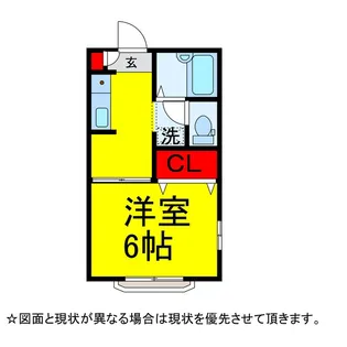 レークヒルC【1階】の間取り