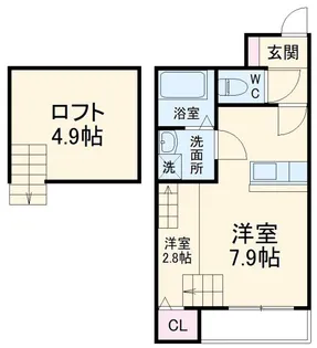 クリークコートII【1階】の間取り