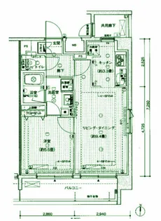 プレールドゥーク南品川【5階】の間取り