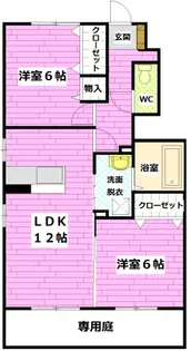ラクス ナカヤ【1階】の間取り