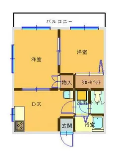 ハイム鳳【2階】の間取り