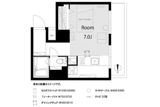 ヴェラハイツ蔵前【8階】の間取り