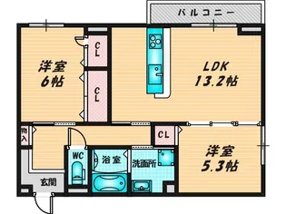 エクシードII【2階】の間取り