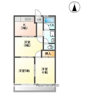 サンハイム桐山【2階】の間取り