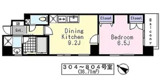 本芝ビル【6階】の間取り