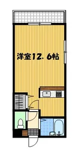 クオーレ中川【3階】の間取り