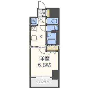 LAV心斎橋WEST【2階】の間取り
