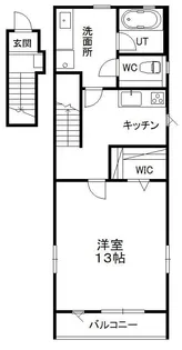 ヒルズレジデンシャルE【2階】の間取り