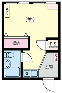 アパートメント松ヶ枝【2階】の間取り
