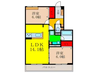 パークサイドファーム【2階】の間取り